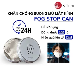 Khăn lau kính Fog Stop Can Nhật Bản chống sương mù chống bám hơi nước mắt kính, 300 lần sử dụng