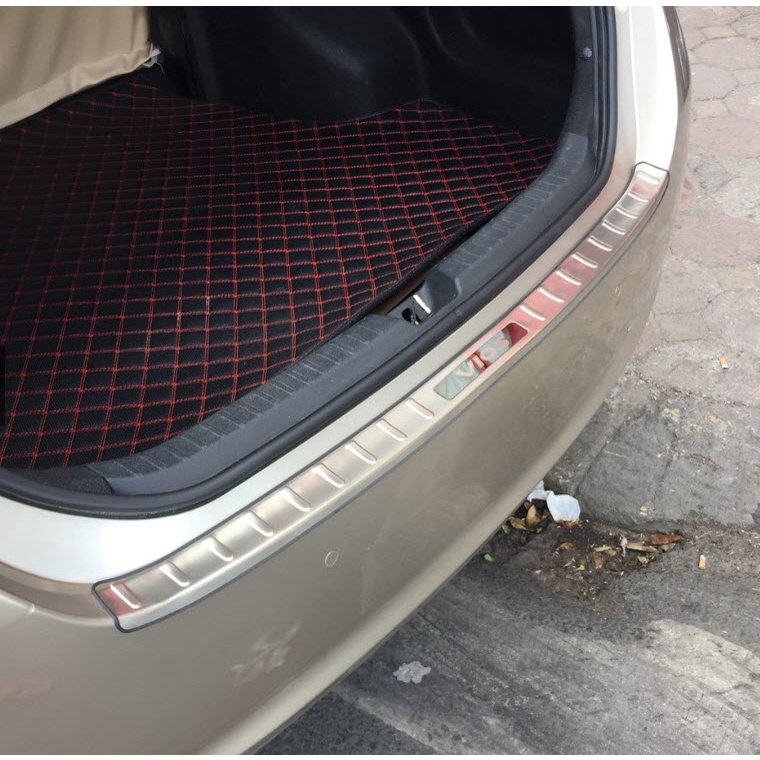 Bộ ốp chống trầy cốp trong, ngoài xe Toyota Vios 2019 - 2022, 2023, 2024, 2025,2026 chất liệu INOX 304 cao cấp, sáng2026