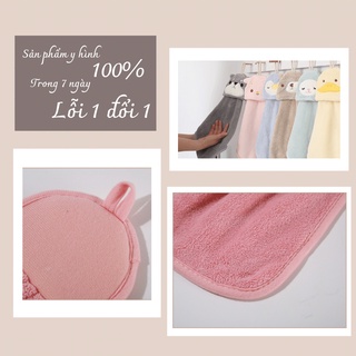 Khăn Lau Tay Treo Tường Royal Towel Họa Tiết Hoạt Hình, Thấm Hút Tốt