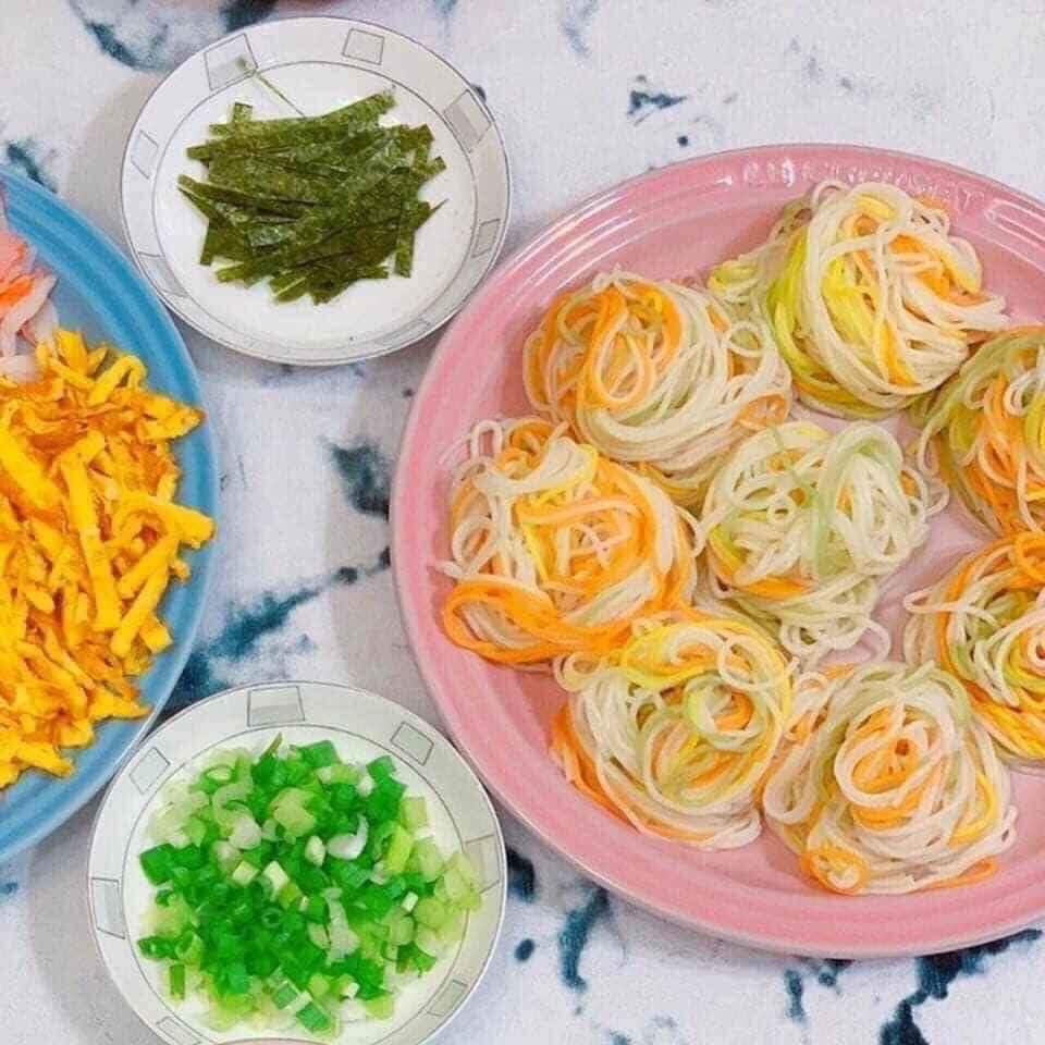 Mì somen ngũ sắc 320gr cho bé Nhật Bản
