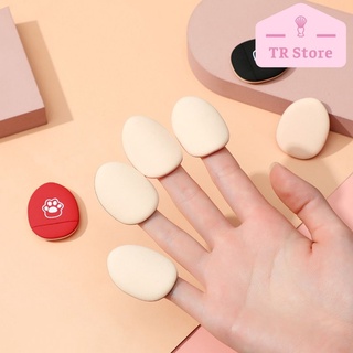 Set 2 mút trang điểm mini đầu ngón tay Gecomo dành cho cushion, đánh nền, che khuyết điểm,...