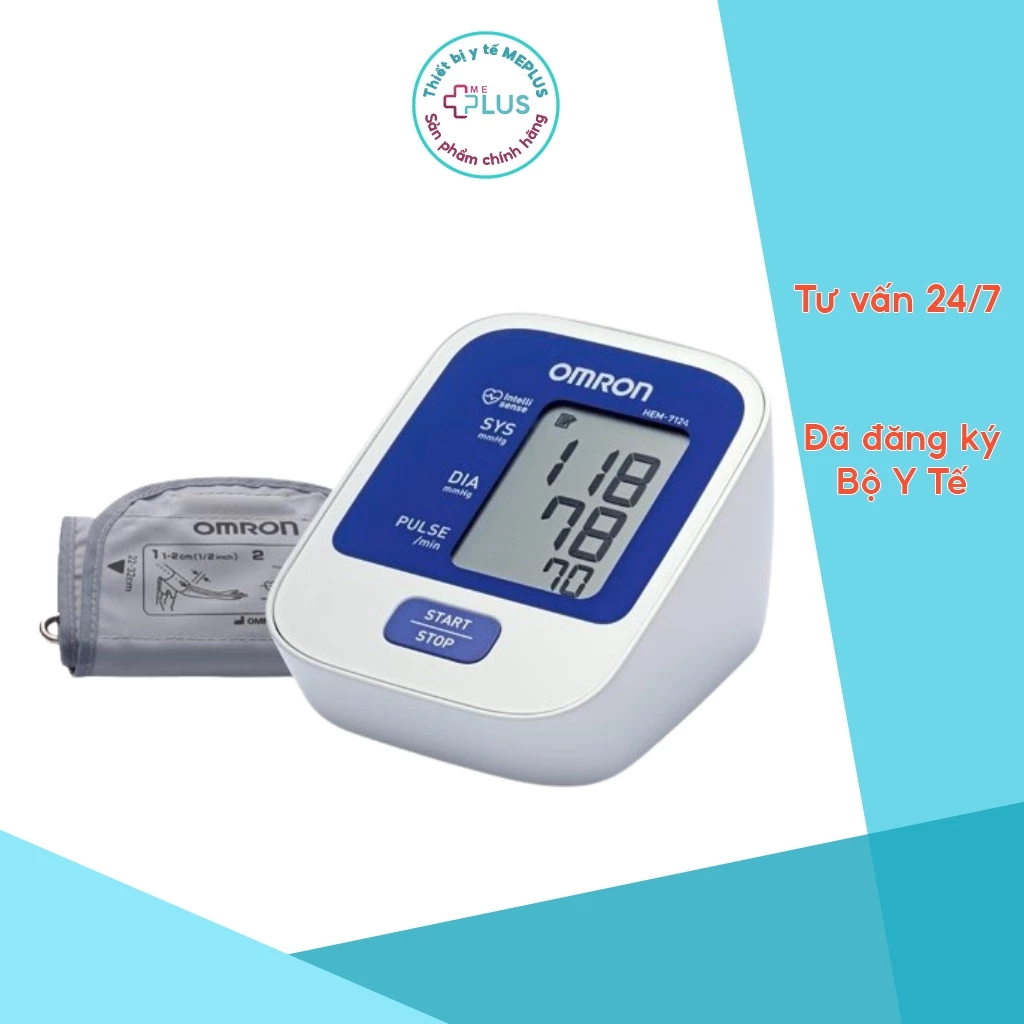 Máy Đo Huyết Áp Tự Động OMRON HEM-8712/ mã mới HEM-7180 bảo hành chính hãng 5 năm