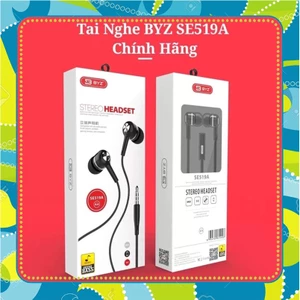 Tai nghe có dây BYZ SE519 SE519A jack 3.5 chống ồn dây dài 120cm bảo hành 1 năm