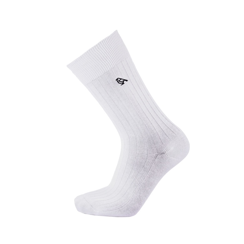 Tất cổ cao BRODY Trắng Ngà Cotton Combed cao cấp Thời trang nam Công sở - MC00679