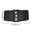 JUNYUE88US Da PU Cummerbund Giải Trí Vintage Khóa Kim Loại Corset Phù Hợp Với Nữ Dây Thắt Lưng Co Giãn