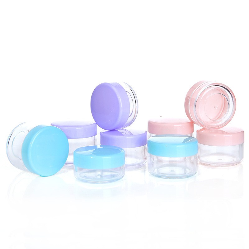 [Hot] 10/20g Mini Portable Cosmetic Repacking Box / Travel Packing Boxes / Plastic Eyeshadow Empty Jars / Makeup Cream Lip Balm Container / Loose Powder Set Makeup Case