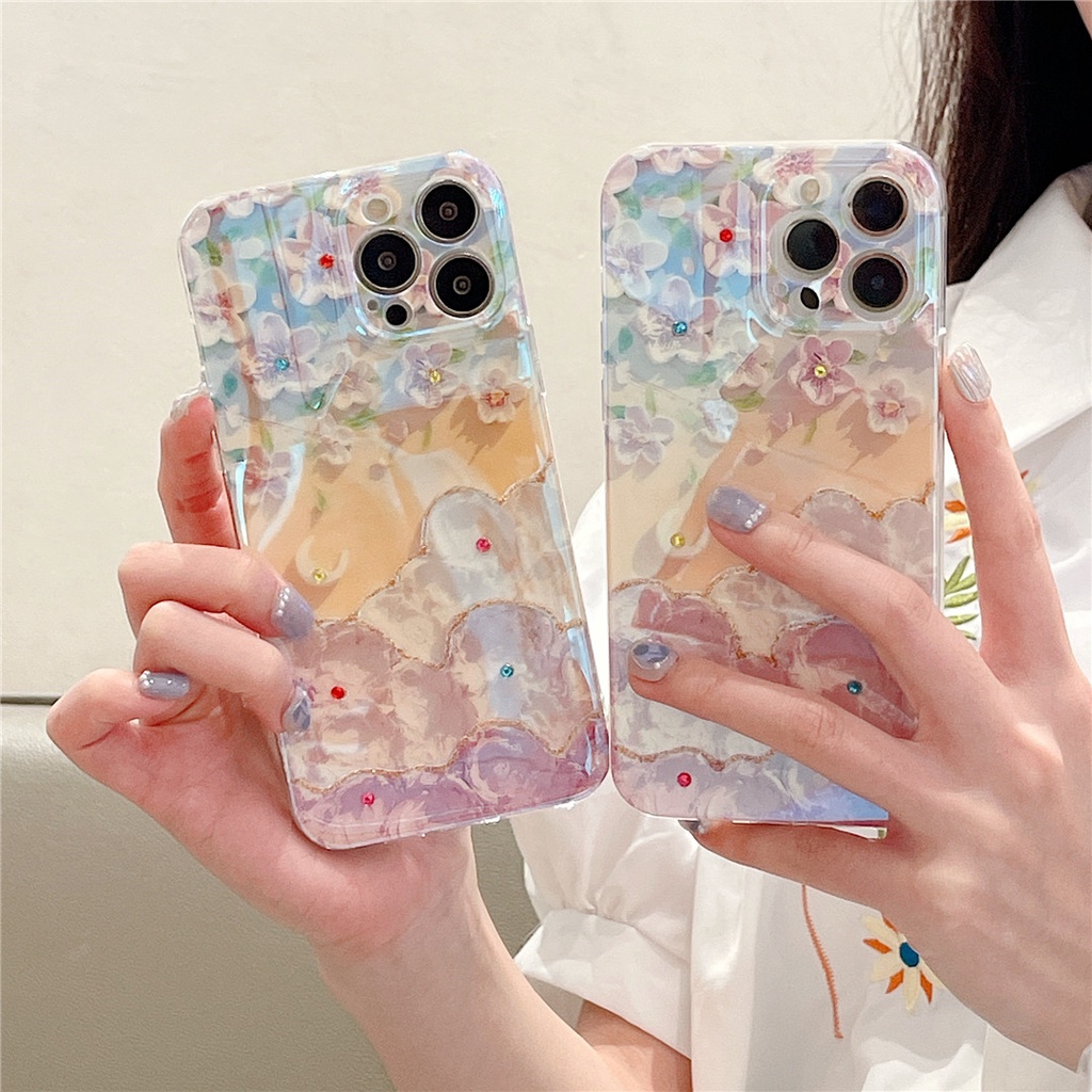 Ốp Điện Thoại Mềm Hình Hoa Cho iphone 13 Pro Max 12 11 Pro Max X XS XR XS Max