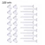 ✿ Set 100 Khuyên Tai Nhựa Trong Suốt Cá Tính