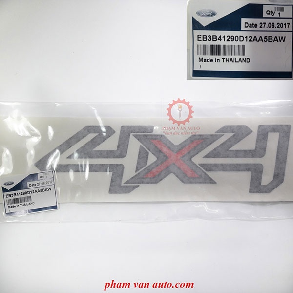 Tem Chữ 4×4 Ford Ranger CHÍNH HÃNG, Tem 4x4 dán lên hông xe Ranger mã ...