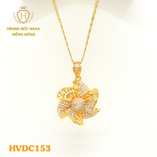 Dây Chuyền, Vòng Cổ Nữ Xi Mạ Vàng Non Cao Cấp - Trang Sức Hava Hong Kong - HVDC153