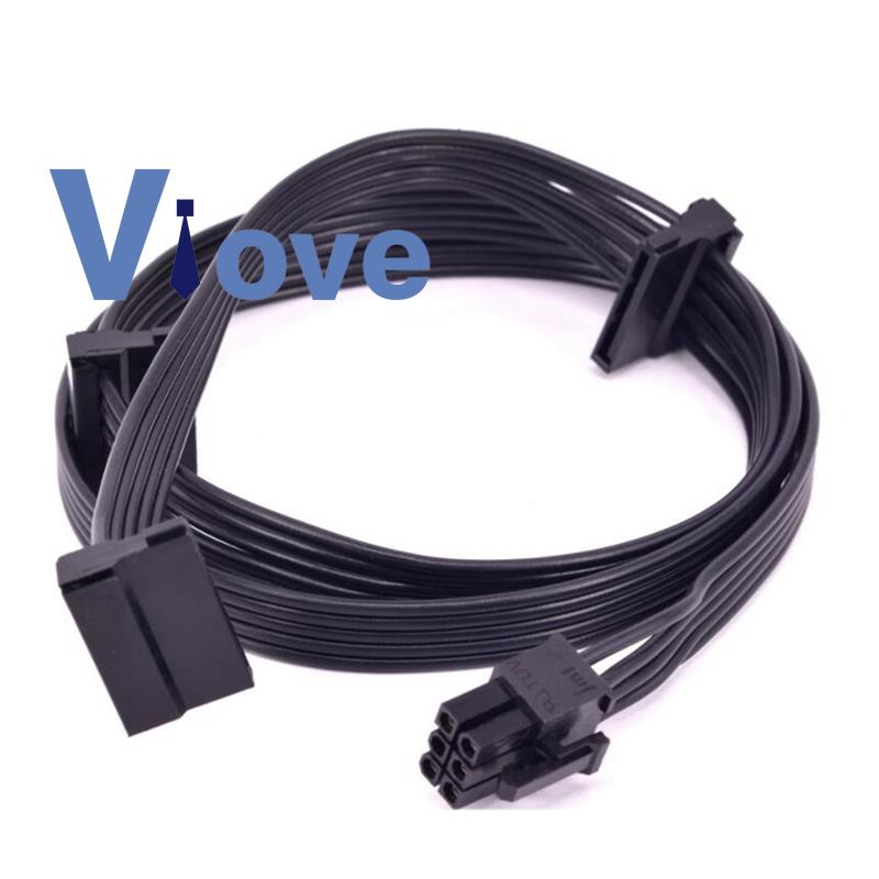 Dây cáp nguồn pcie 6pin sang 3x sata cho Seasonic MK3/FX/P
