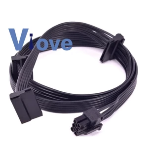 Dây cáp nguồn pcie 6pin sang 3x sata cho Seasonic MK3/FX/P