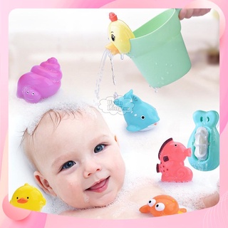 Combo Đồ Chơi Tắm Cho Bé – Bộ 4 / 8 Con Vật Phun Nước, Giúp Bé Thích Tắm, Không Quấy Khóc