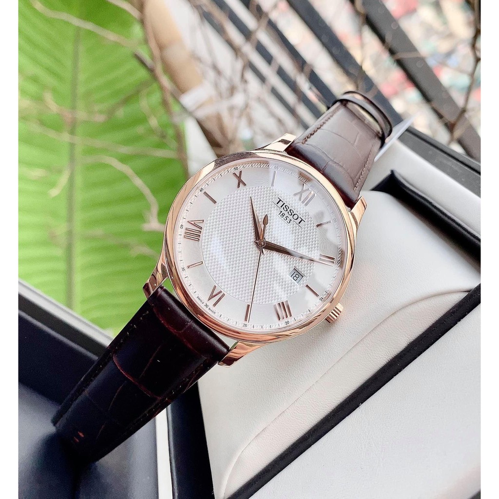 ng h nam chinh hang Tissot Tradition T063.610.36.038.00 T0636103603800 May pin Th y S Kinh Sapphire Day da Shopee Vi t Nam
