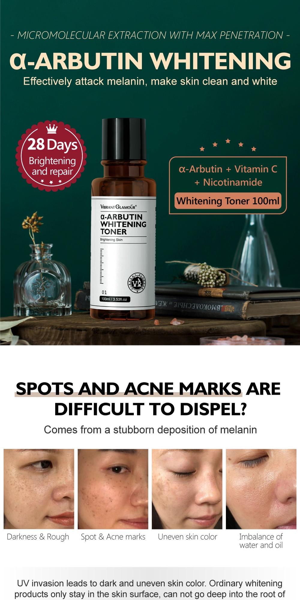 Toner α-Arbutin VIBRANT GLAMOUR