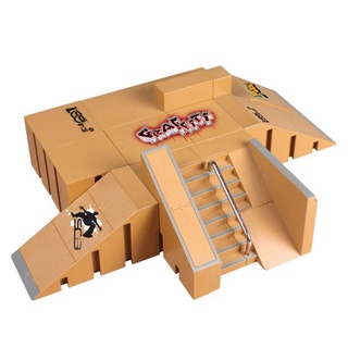 Zuoo 8 Chiếc Skate Park Kit Ramp Parts Cho Tech Deck Fingerboard Mini Finger Skateboard