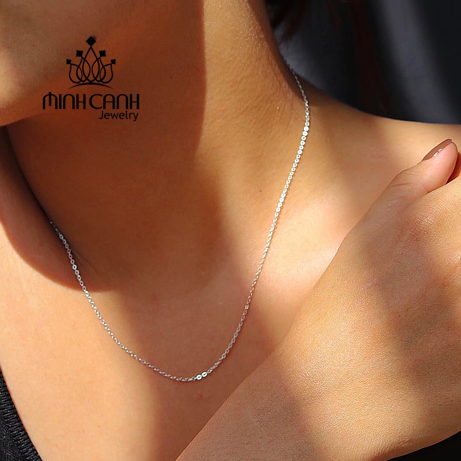 Ảnh Dây Chuyền Bạc Ta Dạng Mắt Xích Không Kèm Mặt - Minh Canh Jewelry 3