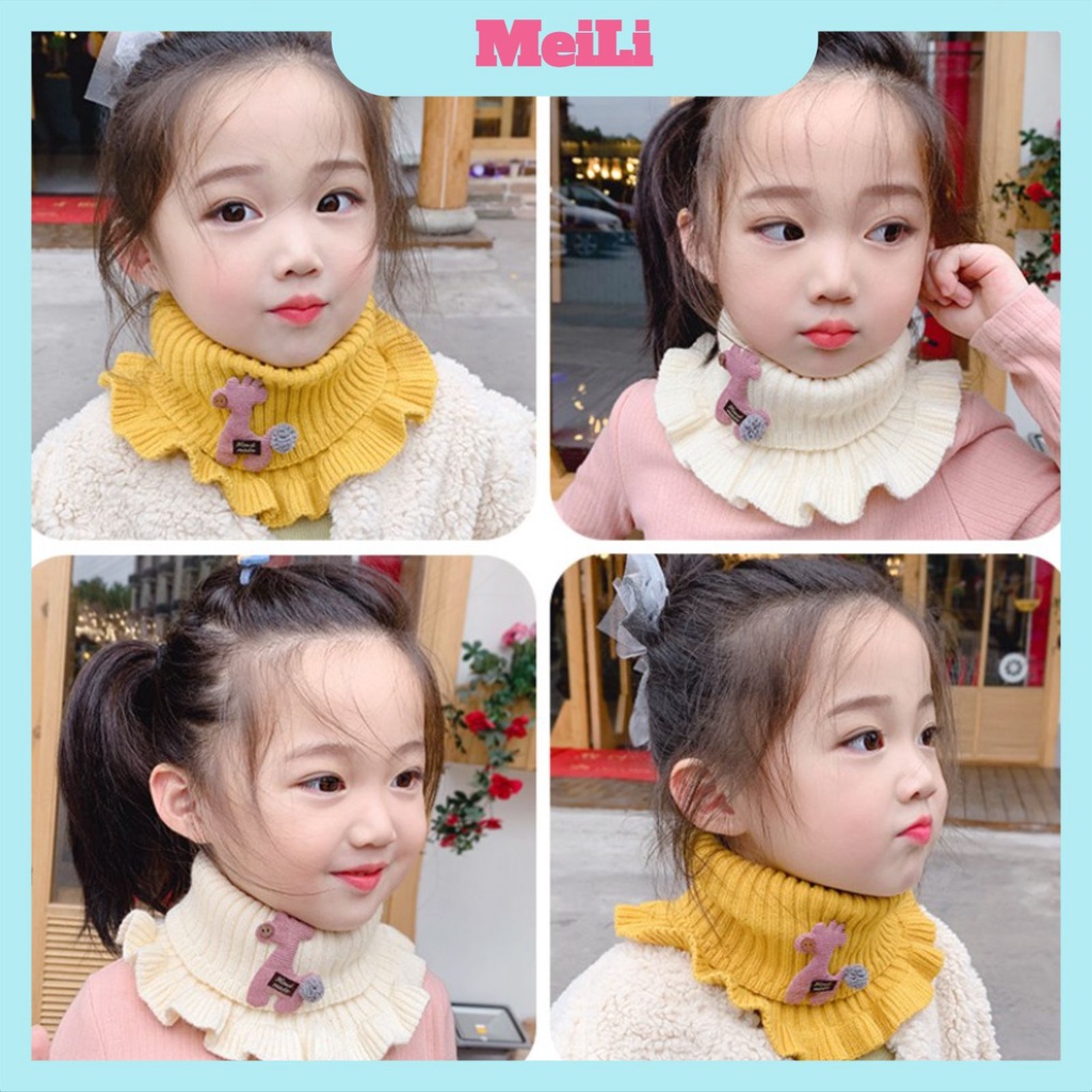 Khăn len ống họa tiết hươu 🌸FREESHIP🌸Khăn quàng cổ cho bé 2-15 tuổi (tuyển sỉ)