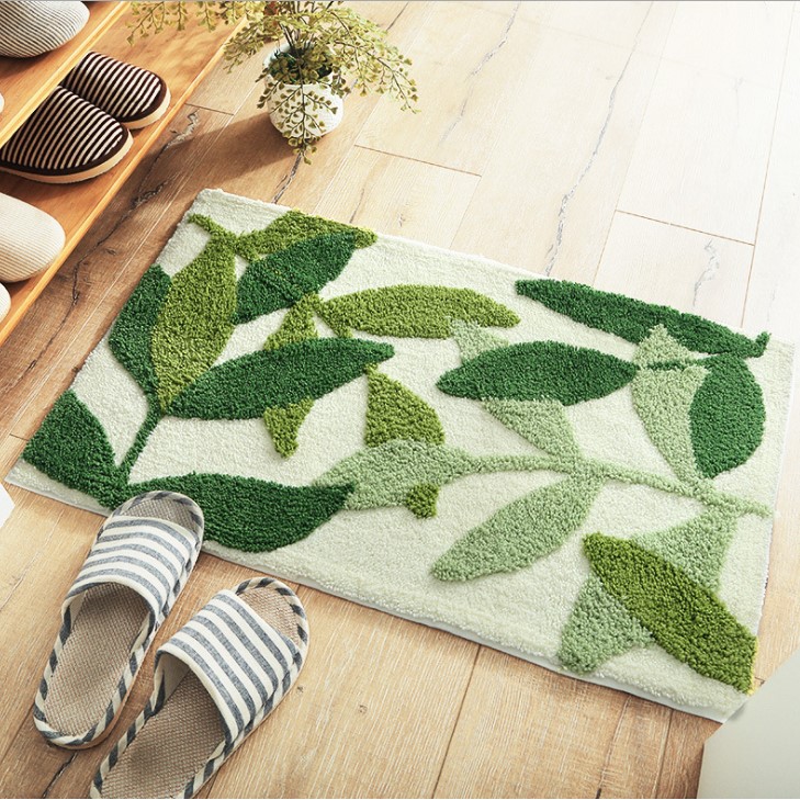 Thảm Lau Chân Dệt Nổi Siêu Thấm Size Đại 50x80cm