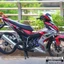 Tem rời cao cấp dán xe Winner RS 150R đỏ bạc. Decal chống nước, không bay màu