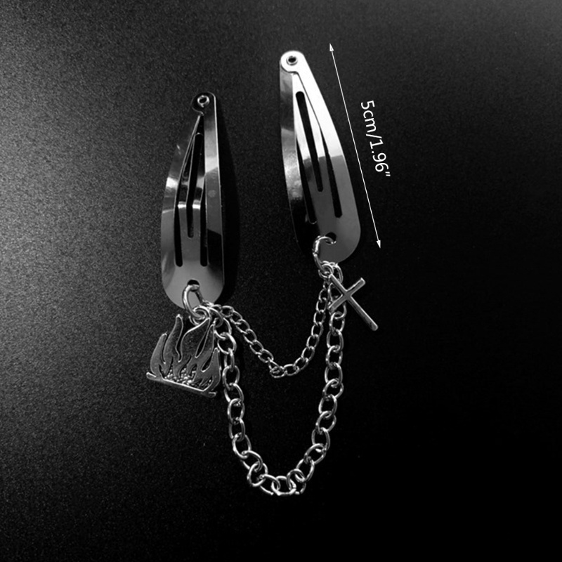 Wellb Xích Chụp Kẹp Tóc Trượt Vintage Tóc Barrettes DIY Mũ Đội Đầu Đạo Cụ