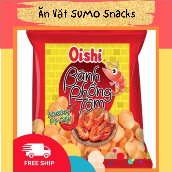 Bim Bim Snack Bánh Phồng Tôm Hương Vị Cay gói 35/40g-Ăn Vặt Sumo Snack ...