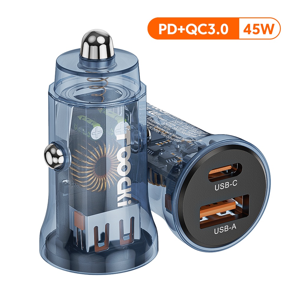 Baseus Chargeur de Voiture 120w QC3.0 USB type-c, Charge rapide 4.0