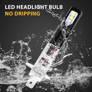 Bộ bóng đèn pha LED 2X H1 6000K màu trắng siêu sáng 6000LM DRL có độ cao