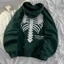 ÁO KHOÁC NỈ HODDIES FORM RỘNG PHONG CÁCH HÀN QUỐC - UNISEX HỌA TIẾT XƯƠNG ĐỘC ĐÁO CHO CÁC BẠN TRẺ HIYU FASHION