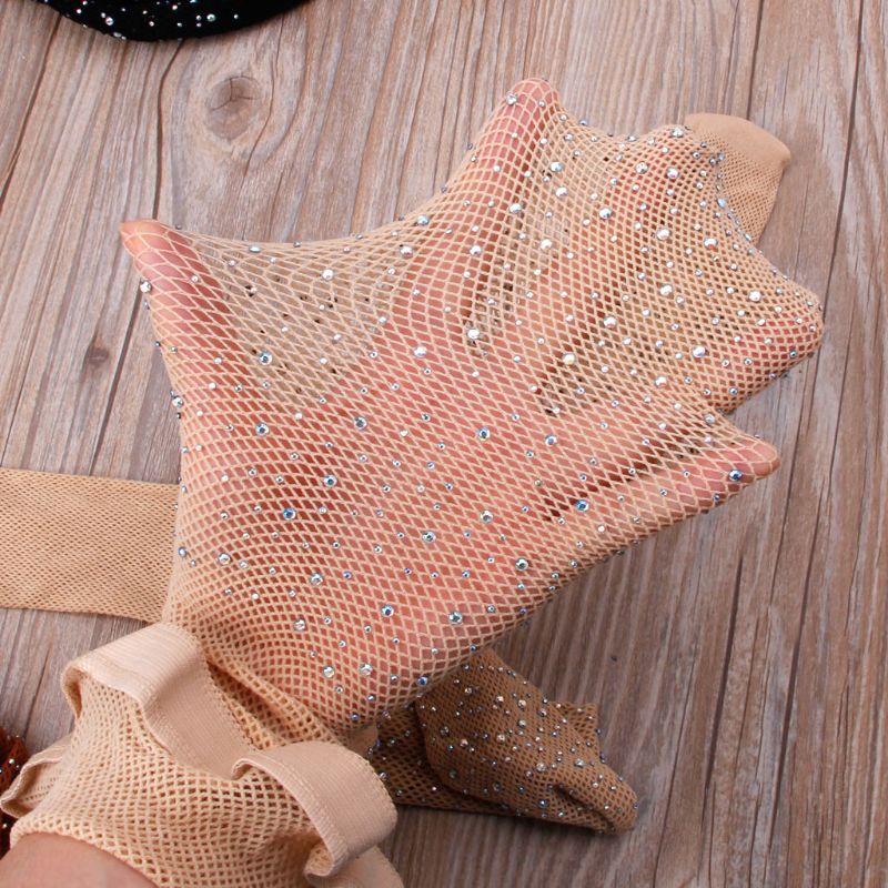 Ppy Eo Quần Fishnet Vớ Bé Gái Lưới Vớ Tập Đi Trẻ Em Quần Caramel Da Trắng Đen