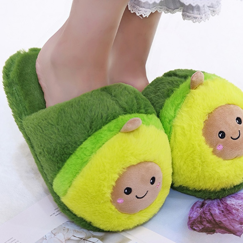 Dép Bông Đi Trong Nhà Hình Trái Bơ Dễ Thương