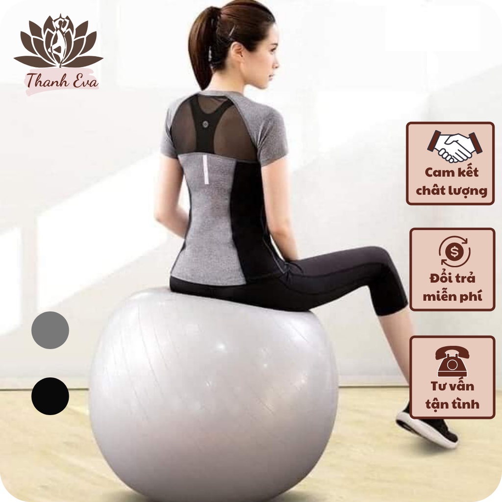 Bộ thể thao tập gym , yoga ,cộc tay AO15 màu xám, màu đen kín bụng phối lưới lưng