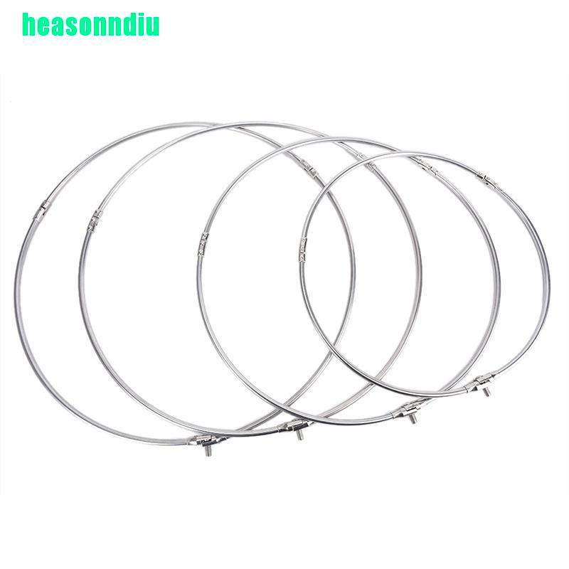 HO Thép không gỉ Câu Cá Gấp Lưới Brail Tròn Dipnet Giải Quyết Phụ Kiện