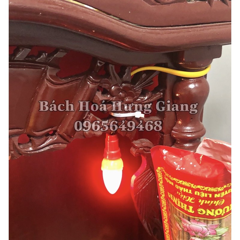 [SIÊU BỀN] Bóng Đèn Thờ Quả Nhót Nụ Sen 2 Bóng Siêu sáng 0,5W