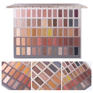 Bảng phấn mắt UCANBE 60 màu, Pallet trang điểm khỏa thân trung tính ấm áp, Bộ quà tặng mỹ phẩm Halloween mờ tự nhiên