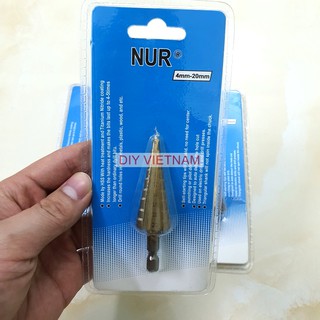 Mũi khoan tháp TITANIUM chuôi lục giác NUR cao cấp (tùy chọn kích thước) (Mũi khoét tháp)