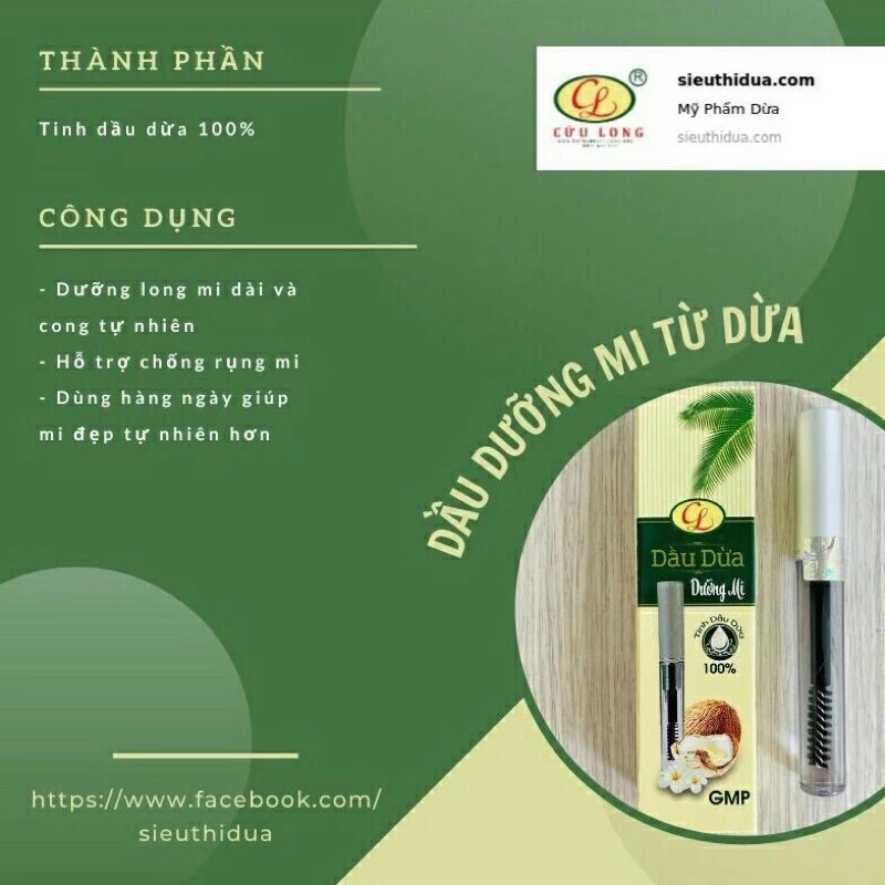Dầu Dừa Dưỡng Mi Cửu Long