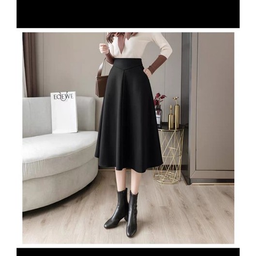 chân váy xòe  thời trang công sở dự tiệc. may tại xưởng với chất vảu tuyết mưa cao cấp