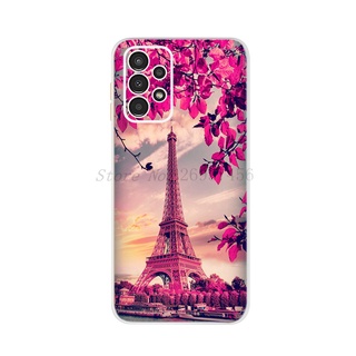 Ốp Điện Thoại Dẻo Họa Tiết Hoạt Hình Bươm Bướm Xanh Dương Cho Samsung Galaxy A13 Samsung A13 4G A 13 GalaxyA13 A135 SM-A135F