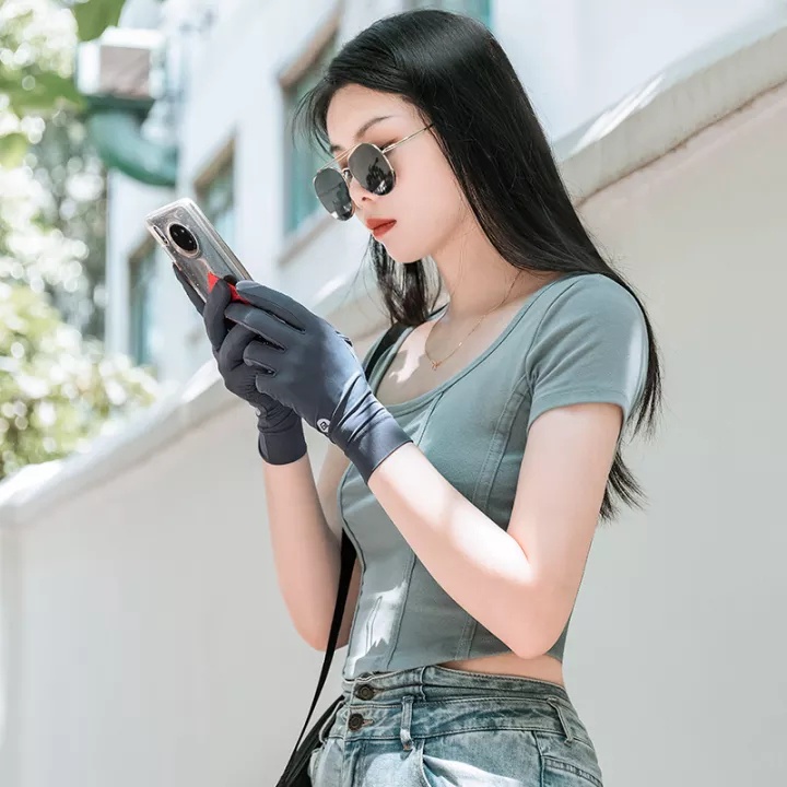 Găng Tay Thể Thao Rockbros Ice Silk, Chống Trơn Trượt, Thoáng Khí và Chống Tia UV