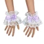 Pealike Phong Cách Nhật Bản Gothic Tay Tay Vòng Đeo Tay Ngọt Xù Ren Nhiều Màu Nơ Người Giúp Việc Cosplay Vòng Tay Wristb