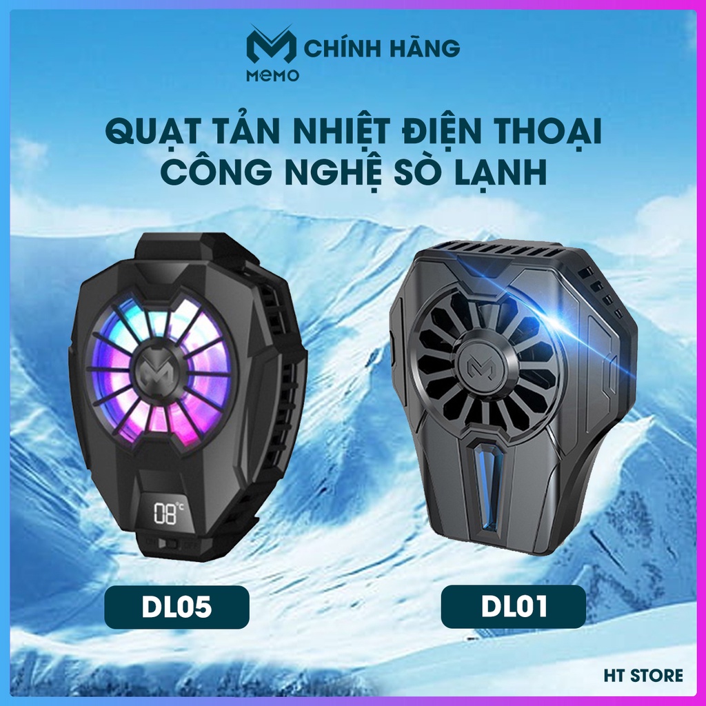 Quạt Tản Nhiệt điện Thoại Gaming Công Nghệ Sò Lạnh Memo Dl05 Memo