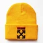 OFF WHITE SQ11 OFF Mũ Beanie Trắng Mũ Dệt Kim Cho Nam Trẻ Em Bé Gái Trẻ Em Bé Trai Thoáng Mát Đồng Bằng Mũ Len Mềm Mũ Học Sinh Phong Cách Thường Ngày