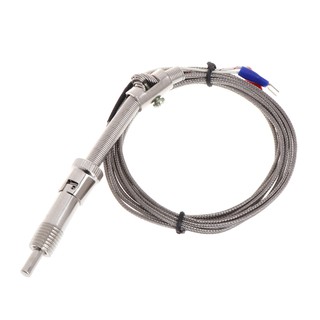 K Type Thermocouple Temperature Sensor Bayonet Compression Spring with 2m Cable