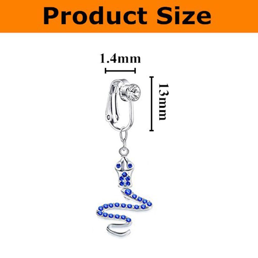 NKSFX Rốn Nhẫn Nữ Đi Biển Phụ Kiện Không Xuyên Kẹp Trên Bông Tai Sụn Kẹp Giả Bụng Xuyên