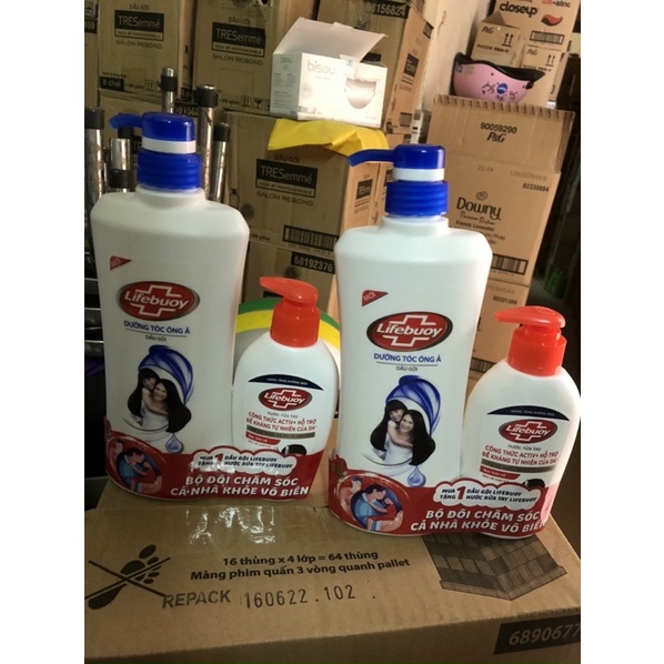 DẦU GỘI LIfebuoy 640G tặng dầu xả ( gội )sunsilk