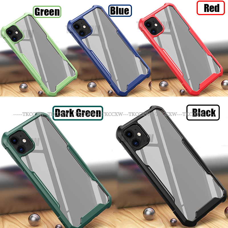 Ốp điện thoại trong suốt kiểu dáng quân đội cho Xiaomi Redmi K30 10X K20 Pro Redmi Note 9S Note 8 Note 9 Pro Max