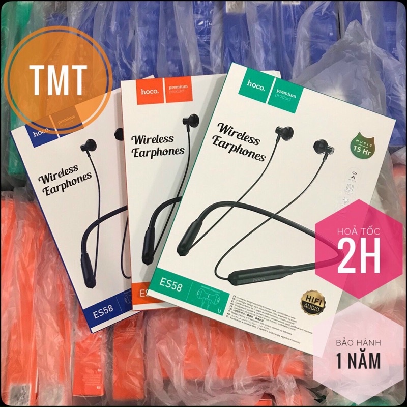Tai nghe Bluetooth Hoco ES58 Sound tideV5.0, pin 200mAh cho 15 giờ nghe ...
