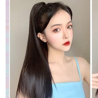 Tóc giả nữ ngoạm đuôi CAO CẤP. Tóc thẳng dài nữ tính HaminStore