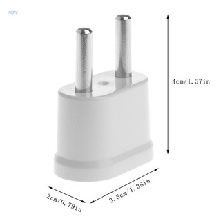 Phích Cắm Chuyển Đổi Đầu Dẹp sang đầu tròn - Chuyển đổi phích cắm AC từ Mỹ (2 chân dẹt) sang Châu Âu (2 chân tròn)